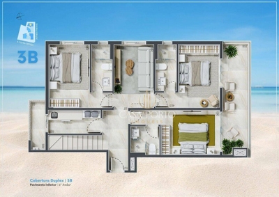 Cobertura, 3 quartos, 201 m² - Foto 2