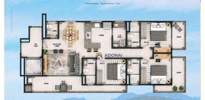 Apartamento, 3 quartos - Foto 1