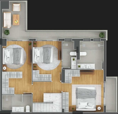 Cobertura, 3 quartos, 152 m² - Foto 2