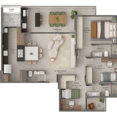 Apartamento, 3 quartos, 130 m² - Foto 4