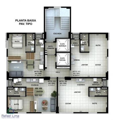 Apartamento, 2 quartos, 51 m² - Foto 3