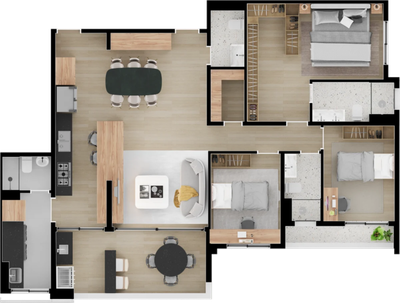 Cobertura, 3 quartos, 252 m² - Foto 4