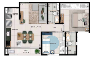 Apartamento, 3 quartos, 78 m² - Foto 4