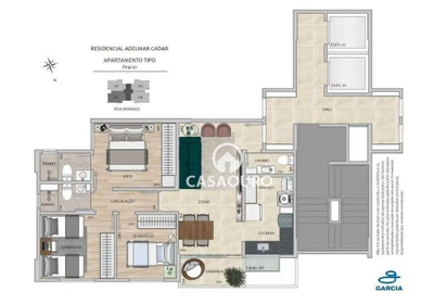 Apartamento, 3 quartos, 74 m² - Foto 4