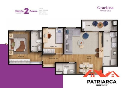 Apartamento, 2 quartos, 66 m² - Foto 3