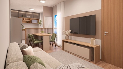 Apartamento, 2 quartos, 43 m² - Foto 2