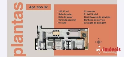 Apartamento, 3 quartos, 106 m² - Foto 2