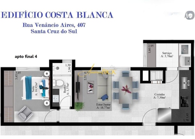 Apartamento, 1 quarto, 47 m² - Foto 4