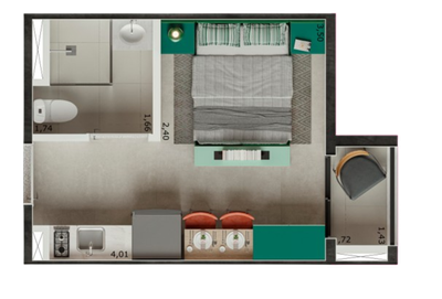 Apartamento, 2 quartos, 53 m² - Foto 5