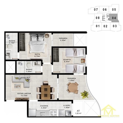 Apartamento, 2 quartos, 57 m² - Foto 4