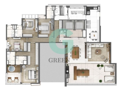 Apartamento, 3 quartos, 275 m² - Foto 2