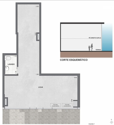 Loja-Salão, 58 m² - Foto 5