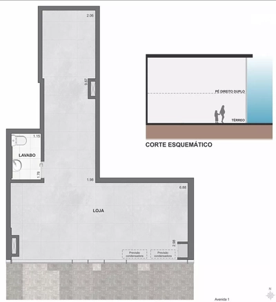 Loja-Salão, 58 m² - Foto 5