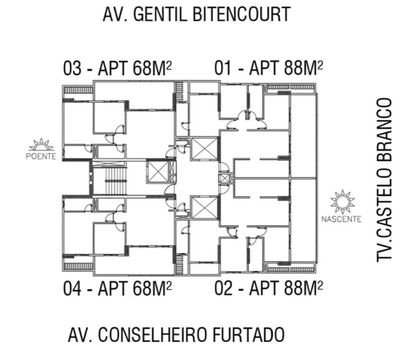 Apartamento, 2 quartos, 68 m² - Foto 2