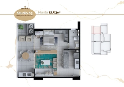 Apartamento, 2 quartos, 62 m² - Foto 3