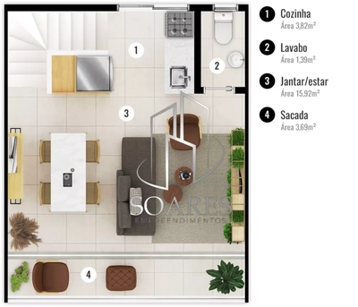 Apartamento, 2 quartos, 98 m² - Foto 5