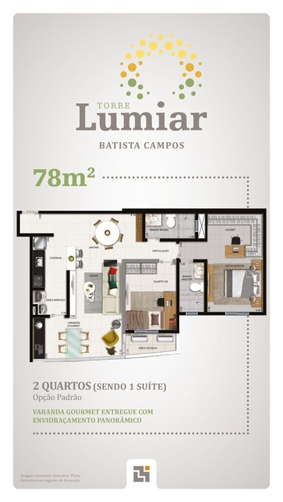 Apartamento, 2 quartos, 78 m² - Foto 3