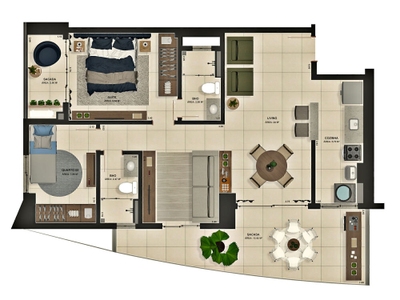 Apartamento, 3 quartos, 84 m² - Foto 3