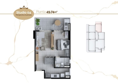 Apartamento, 2 quartos, 62 m² - Foto 1