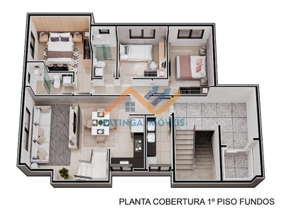Cobertura, 3 quartos, 170 m² - Foto 2