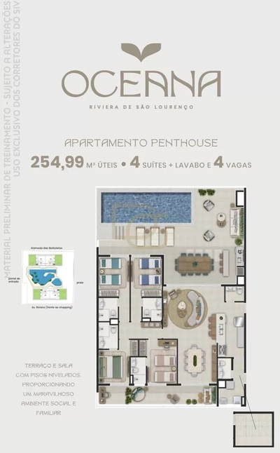 Cobertura, 4 quartos, 254 m² - Foto 1