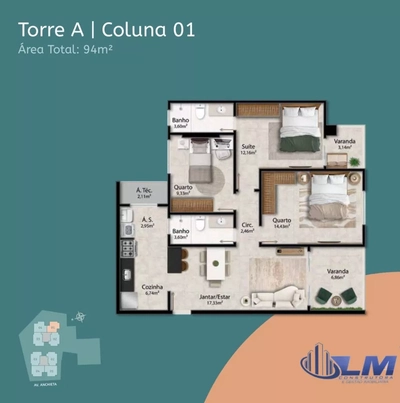 Apartamento, 3 quartos, 94 m² - Foto 5