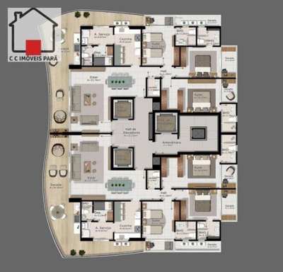 Apartamento, 3 quartos, 171 m² - Foto 2
