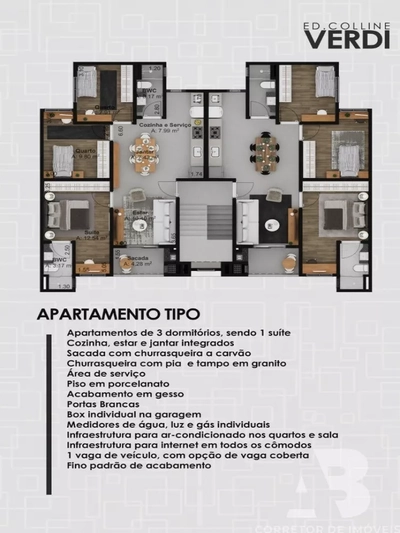 Apartamento, 3 quartos, 75 m² - Foto 2
