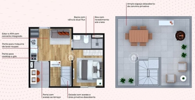Cobertura, 1 quarto, 56 m² - Foto 4