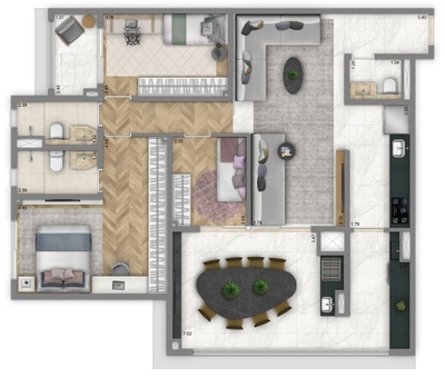 Apartamento, 3 quartos, 108 m² - Foto 4