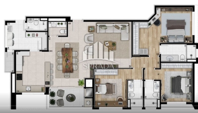 Apartamento, 3 quartos, 150 m² - Foto 4