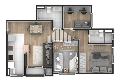 Apartamento, 2 quartos, 45 m² - Foto 4