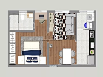 Apartamento, 1 quarto, 35 m² - Foto 2