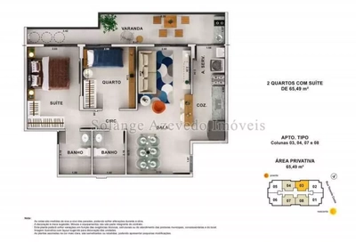 Apartamento, 2 quartos, 65 m² - Foto 3