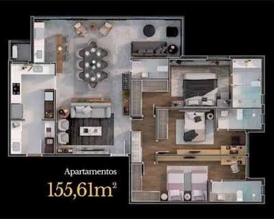 Apartamento, 3 quartos, 154 m² - Foto 3