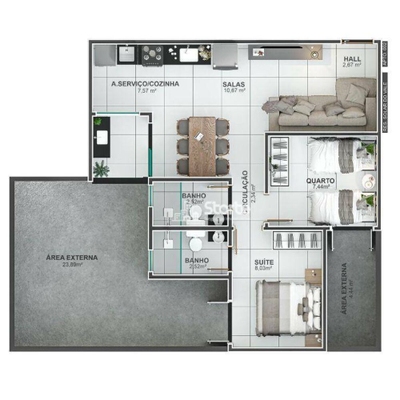 Apartamento, 2 quartos, 67 m² - Foto 4