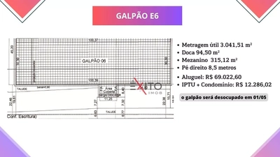 Depósito-Galpão, 3041 m² - Foto 2