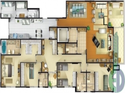 Apartamento, 4 quartos, 221 m² - Foto 3