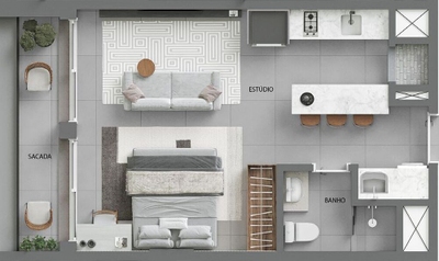 Apartamento, 1 quarto, 60 m² - Foto 4