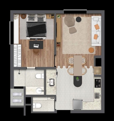 Apartamento, 1 quarto, 49 m² - Foto 5