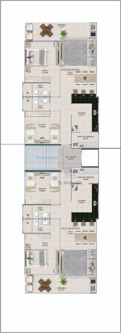 Apartamento, 3 quartos, 78 m² - Foto 4