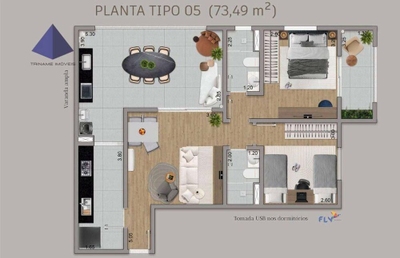 Apartamento, 2 quartos, 70 m² - Foto 4