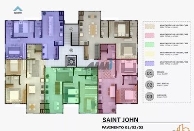 Apartamento, 2 quartos, 68 m² - Foto 3