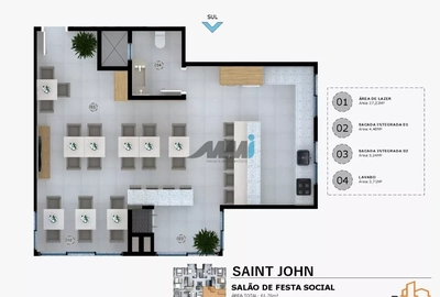 Apartamento, 2 quartos, 68 m² - Foto 2