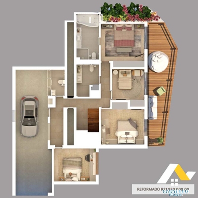 Casa de Condomínio, 5 quartos - Foto 5