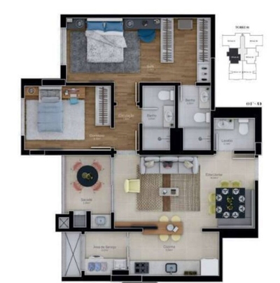 Apartamento, 2 quartos, 79 m² - Foto 4