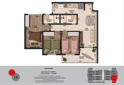 Apartamento, 2 quartos, 52 m² - Foto 4