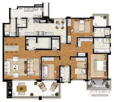 Cobertura, 4 quartos, 400 m² - Foto 3