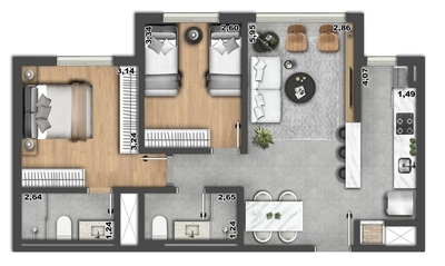 Apartamento, 3 quartos, 291 m² - Foto 3