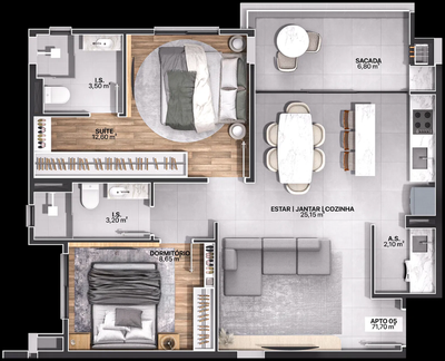 Apartamento, 3 quartos, 106 m² - Foto 4